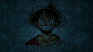 Luffy Smile On Grunge Background Wallpaper