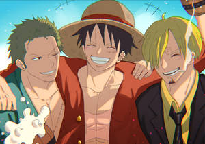 Luffy Zoro Best Friend Together Desktop Wallpaper