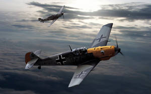 Luftwaffe Bf 109 German Ww2 Fighters Wallpaper