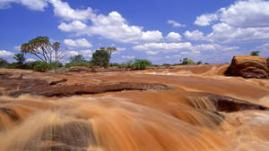 Lugard's Falls In Kenya Africa Wallpaper