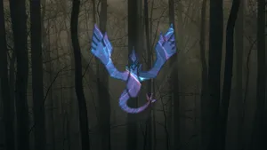 Lugia Logo In Forest Wallpaper