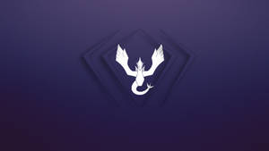Lugia Purple Team Harmony Logo Wallpaper
