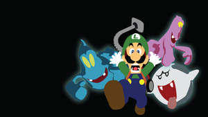 Luigi's Mansion 3 Art Of Luigi Running From Ghosts Wallpaper