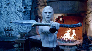 Luke Goss As Prince Nuada, Brandishing A Sword Wallpaper