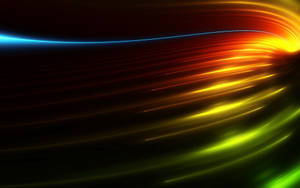 Luminous Lines Over A Dark Screen Wallpaper