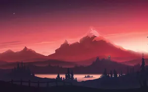 Lush Green Field And Harvested Cornstalks In The Distance Wallpaper