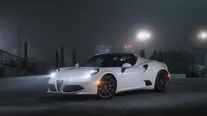 Luxurious And Modern Sports Car Parked In A City Wallpaper