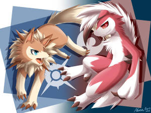 Lycanroc Dusk Midnight Wallpaper