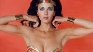 Lynda Carter Wonder Woman Classic Pose Wallpaper