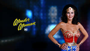 Lynda Carter Wonder Woman Classic Pose Wallpaper