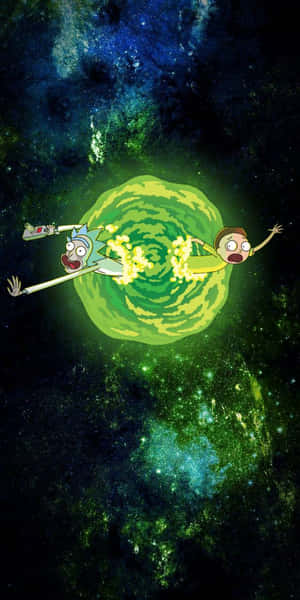 M.c. Escher Style Rick And Morty Portal Wallpaper