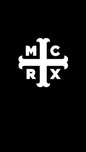 M C R X Logo Blackand White Wallpaper
