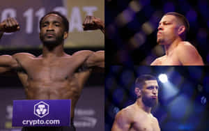 M M A Fighters Pre Fight Poses Wallpaper