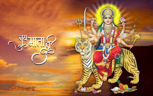Maa Sherawali Hindu Mother Goddess Wallpaper