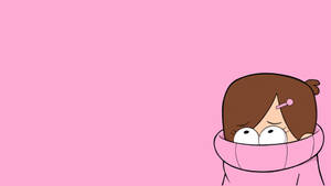 Mabel Pines Minimalist Pink Art Wallpaper