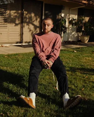 Mac Miller 4k Garden Portrait Wallpaper