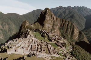 Machu Picchu From The Air Wallpaper