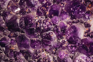 Macro Photography Amethyst Gemstone Wallpaper