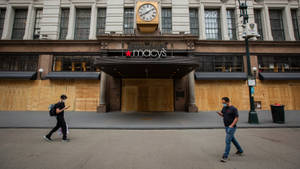 Macy's Boarded-up Storefront Wallpaper