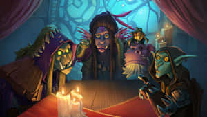 Madame Lazul And Trolls Hearthstone Desktop Wallpaper