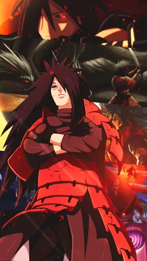 Madara Uchiha Anime Character Iphone Wallpaper
