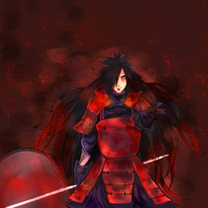Madara Uchiha Red Armor Wallpaper