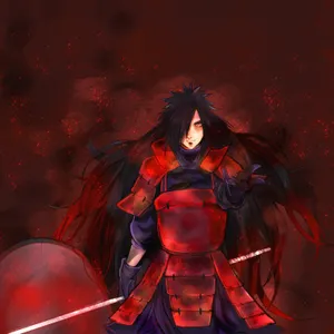Madara Uchiha Red Armor Wallpaper