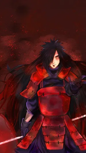 Madara Uchiha: Untamed Power Wallpaper