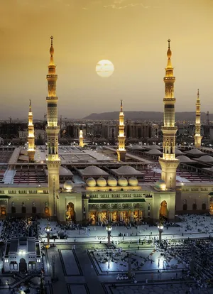 Aerial View Of Mecca Madina With People HD Ramzan Wallpapers | HD Wallpapers  | ID #66742