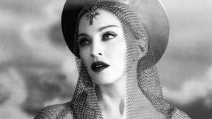 Madonna Wearing A Veil Wallpaper