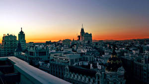 Madrid Spain Hdr Sunset Wallpaper
