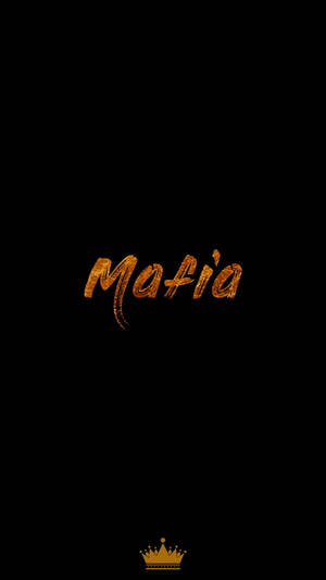 Mafia Written On Black Background Wallpaper