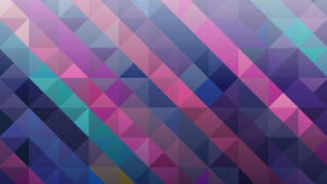 Magenta Triangle Mosaic Wallpaper