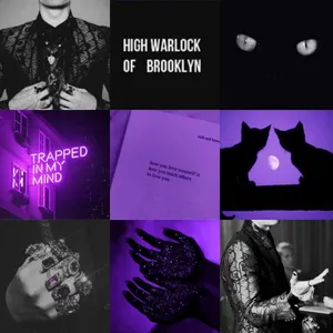 Magic Purple And Black Aesthetic Wallpaper