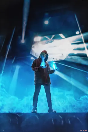 Magic Show Of Man With Mask Wallpaper