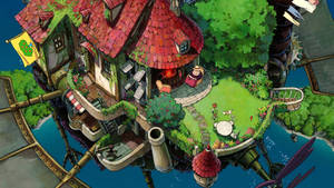 Magical Adventure Awaits In Howl's Moving Castle Wallpaper