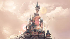 Magical Castle Pixel Disney Laptop Wallpaper