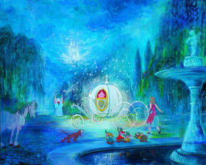 Magical Cinderella Scene Wallpaper