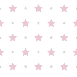Magical Pink Stars In The Night Sky Wallpaper