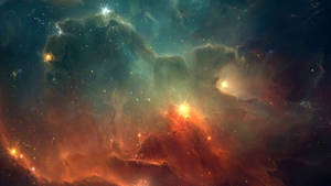 Magical Space Nebula Wallpaper