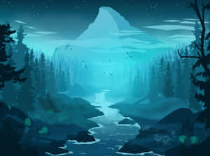 Magical Winter Forest Wallpaper