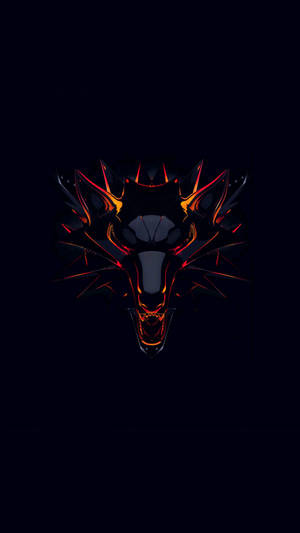 Magma Wolf Witcher Pure Black Hd Phone Digital Artwork Wallpaper