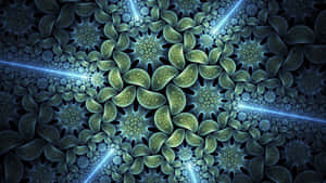 Magnificent Fractal Geometric Artwork Wallpaper