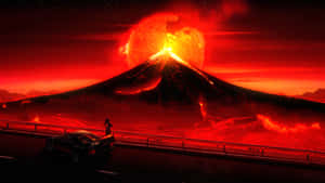 Magnificent Volcano Eruption Wallpaper
