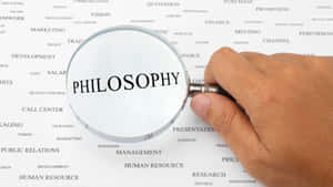 Magnifying_ Glass_ On_ Philosophy_ Word Wallpaper