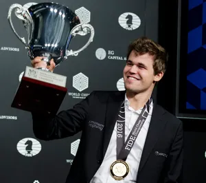 Magnus Carlsen Chess Tournament Cup Wallpaper