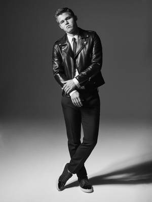 Magnus Carlsen In Leather Jacket Wallpaper
