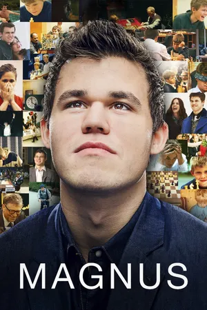 Magnus Carlsen Portrait On Collage Wallpaper