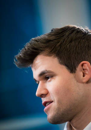Magnus Carlsen Side Profile Wallpaper