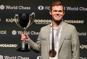 Magnus Carlsen World Chess Champion Wallpaper